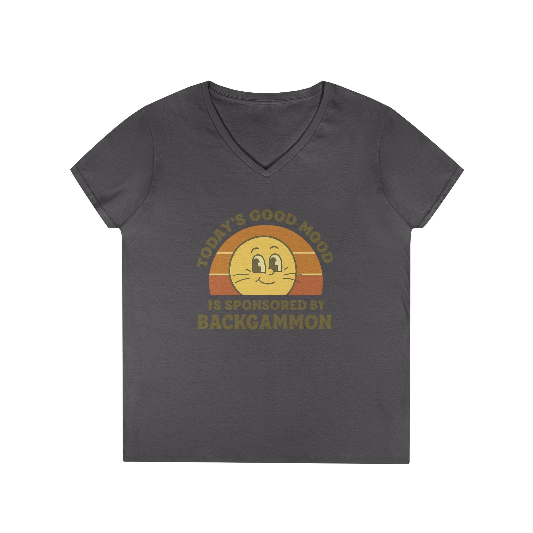Today’s Good Mood Is Sponsored By Backgammon Ladies' V-Neck T-Shirt