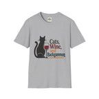 cats wine and backgammon 2 T-Shirt
