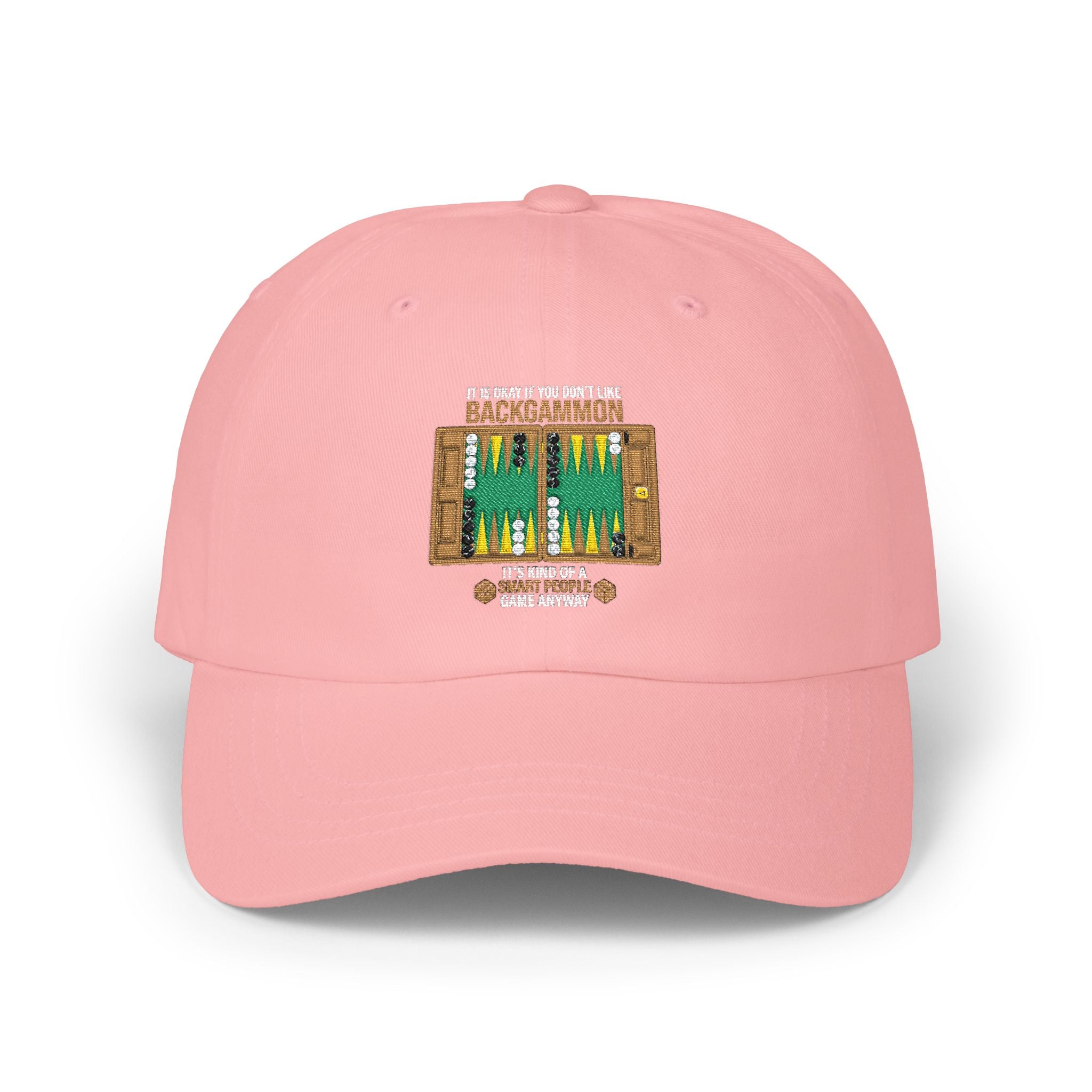 "It's Okay If You Don't Like Backgammon"Dad Cap — Embroidered Backgammon Board Vintage Game Hat
