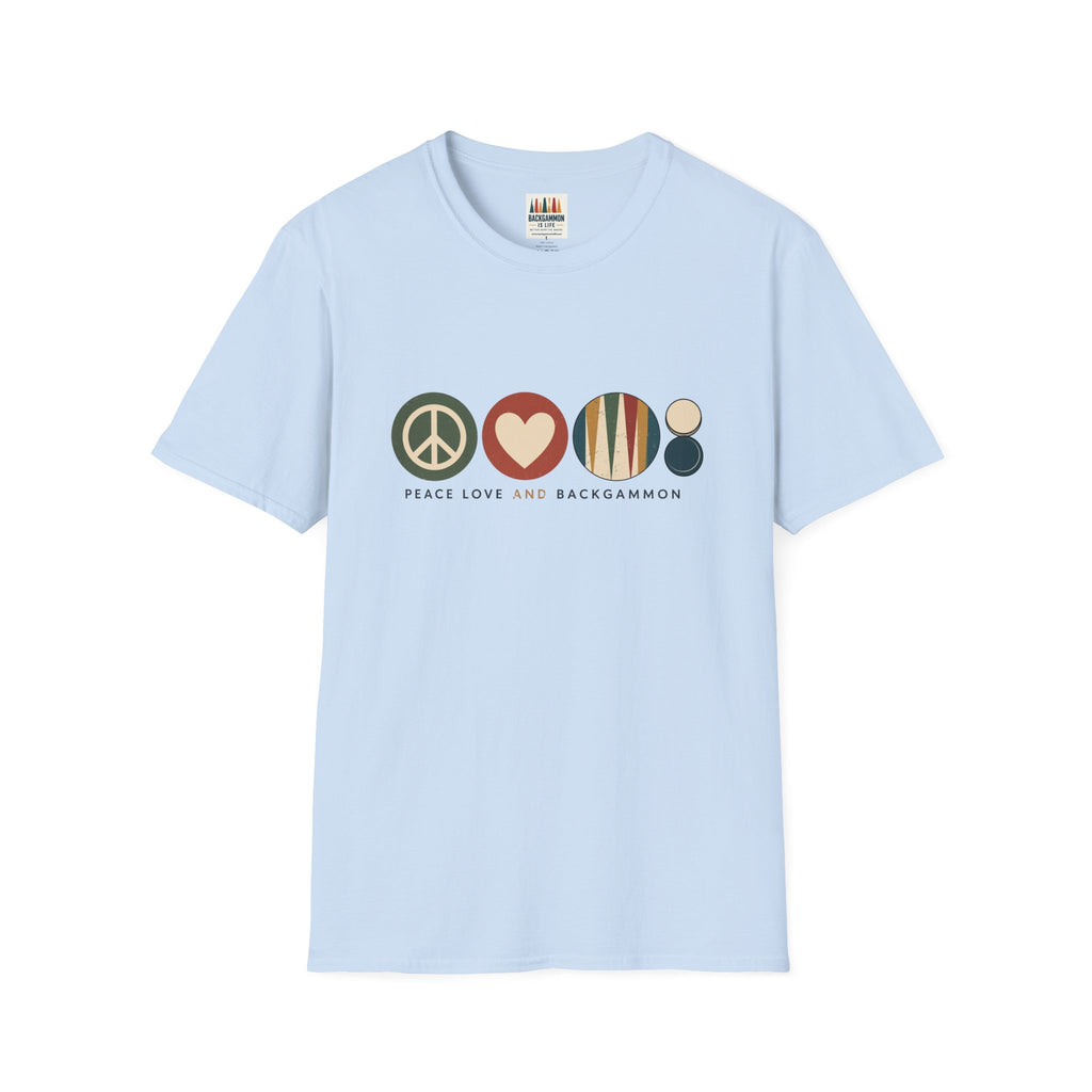 Peace Love and Backgammon 2 T-Shirt
