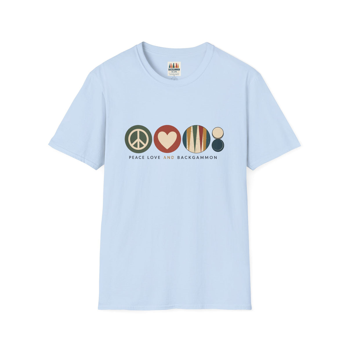 Peace Love and Backgammon 2 T-Shirt