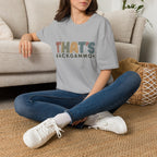 That's Backgammon 2 T-Shirt — Retro Typography Board Game Tee