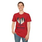 Backgammon Heart T-Shirt — "Kindness & Backgammon: Always a Good Move"