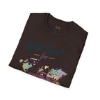 Backgammon Travel T-Shirt — "Will Travel for Backgammon" Vintage Suitcase Design