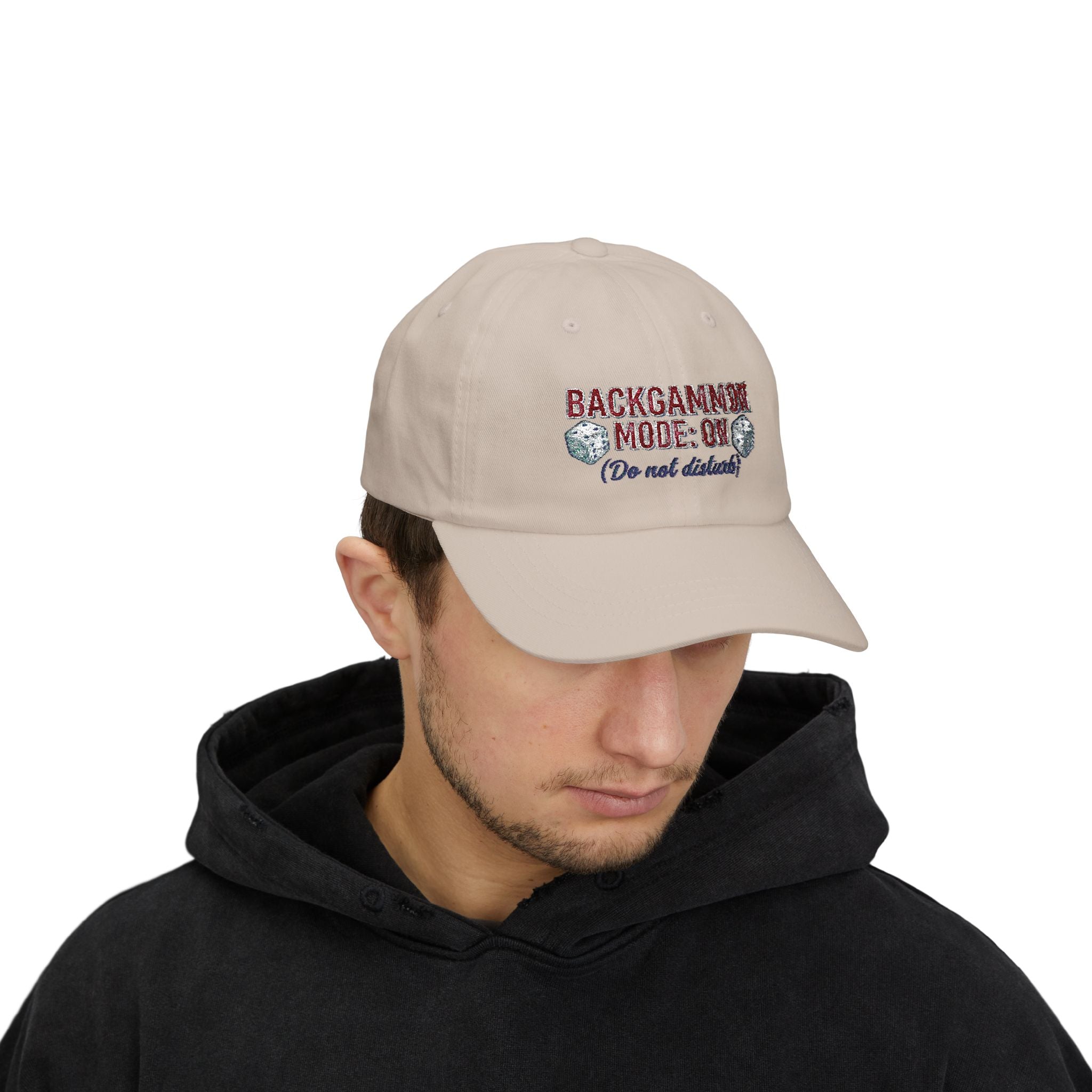Backgammon Mode: On. Do Not Disturb  Dad Cap – Embroidered Baseball Hat
