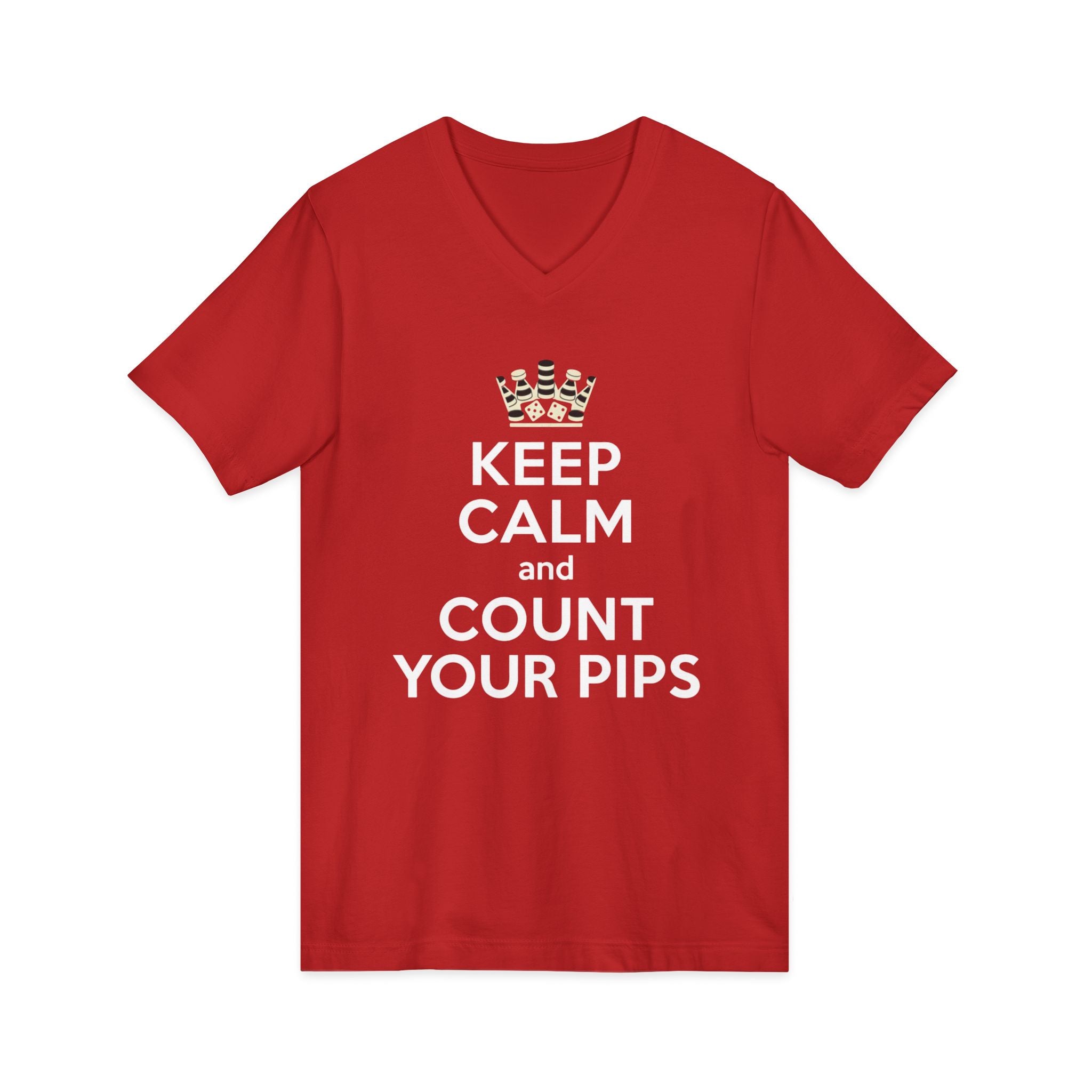 Keep Calm and Count Your Pips V-Neck Tee
