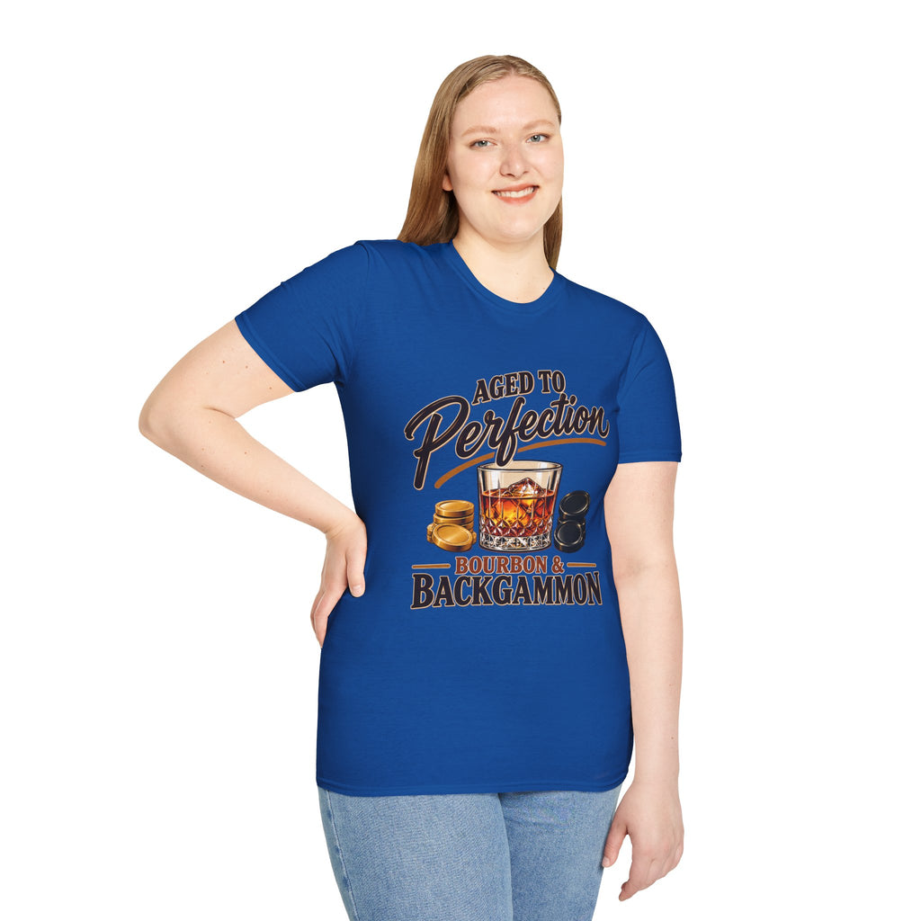 Aged to Perfection – Bourbon & Backgammon T-Shirt