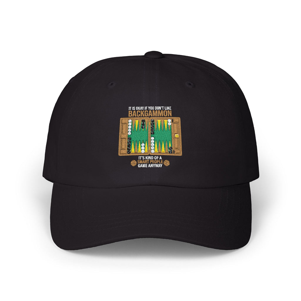 "It's Okay If You Don't Like Backgammon"Dad Cap — Embroidered Backgammon Board Vintage Game Hat