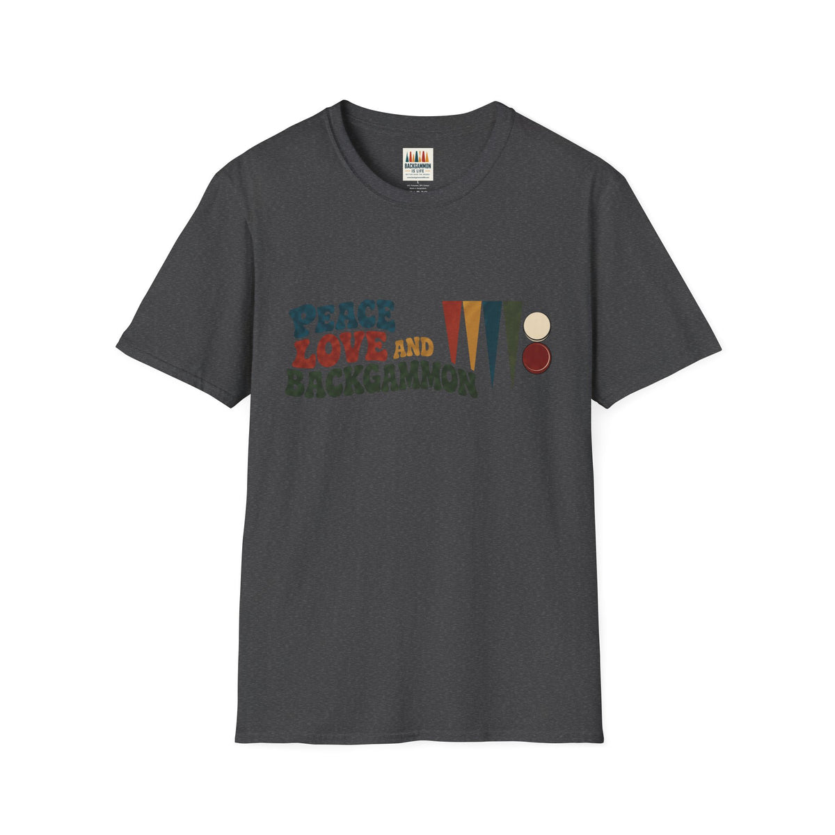 Peace, Love and Backgammon T-Shirt