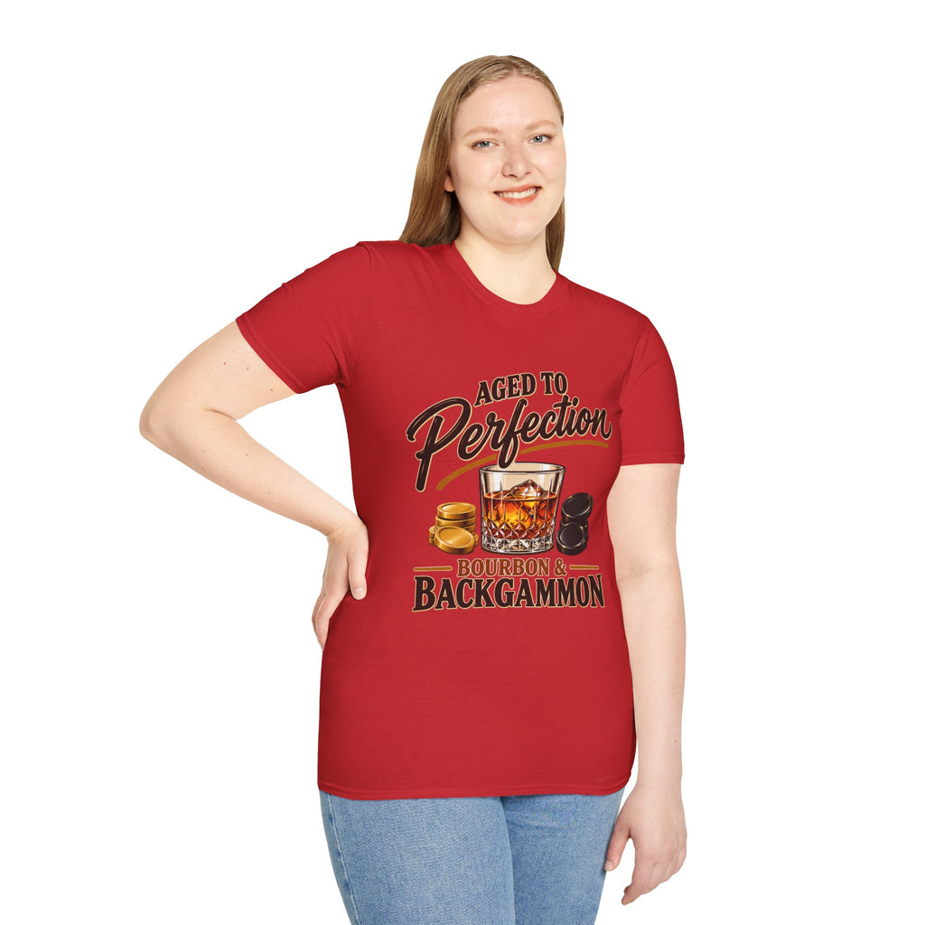 Aged to Perfection – Bourbon & Backgammon T-Shirt