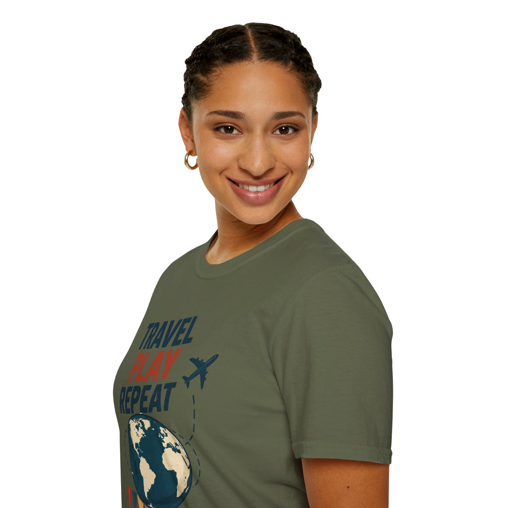 Travel Play Repeat T-Shirt – Backgammon
