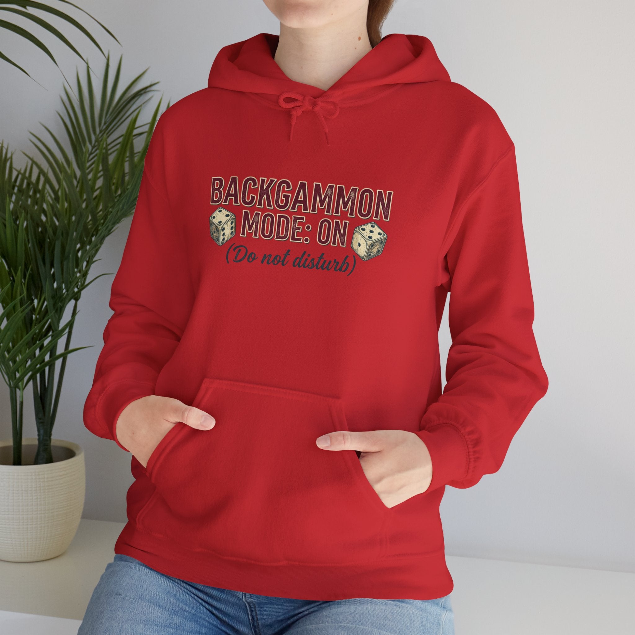 Backgammon Mode: On. Do Not Disturb Unisex Heavy Blend™ Hooded Sweatshirt