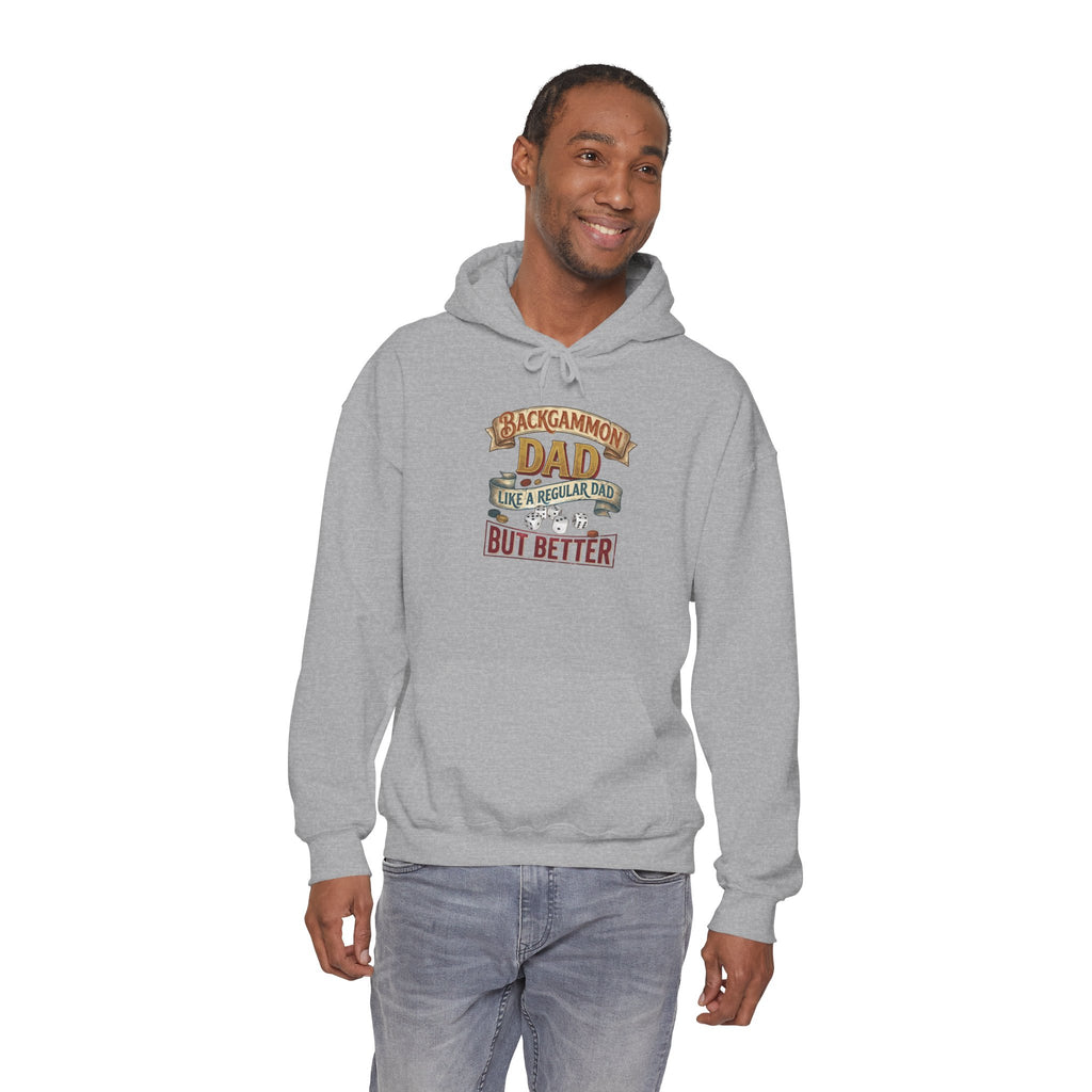 Backgammon Dad "Like a Regular Dad But Better" Unisex Heavy Blend™ Hooded Sweatshirt